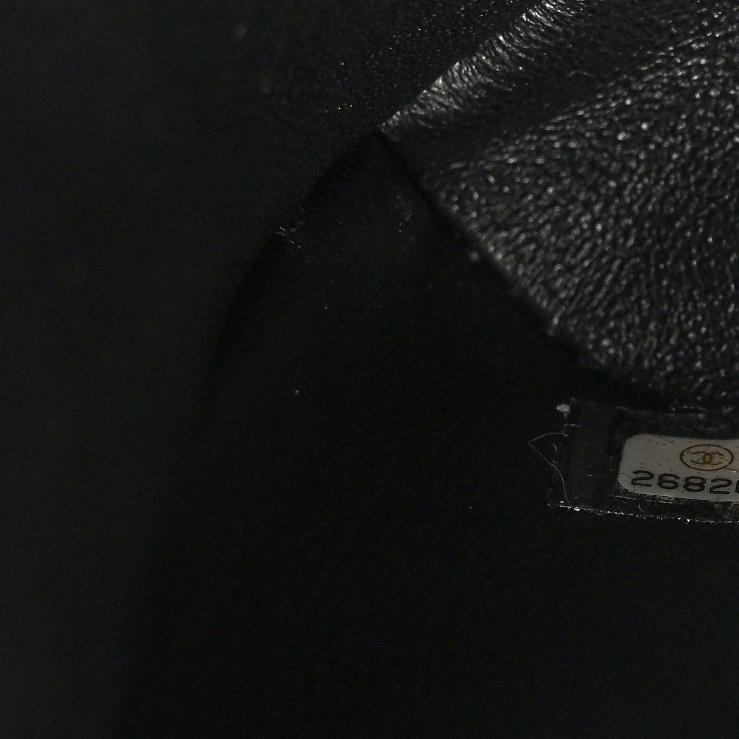 Caviar Quilted Flap Clutch Black