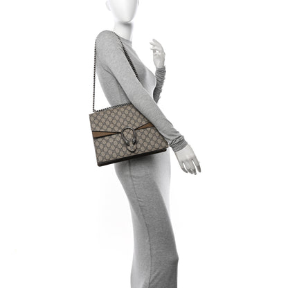 Gucci GG Supreme Monogram Medium Dionysus Shoulder Bag Taupe 2 of 11
