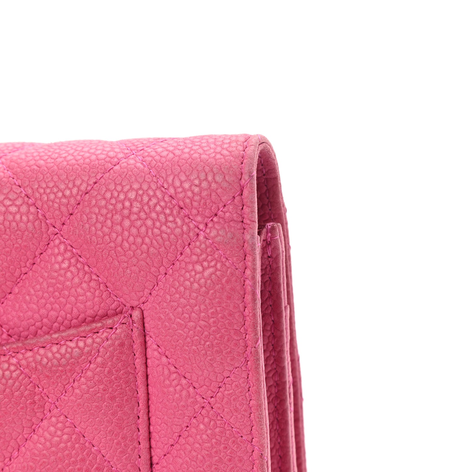 Chanel Iridescent Caviar Quilted Wallet on Chain WOC Pink 15 of 15