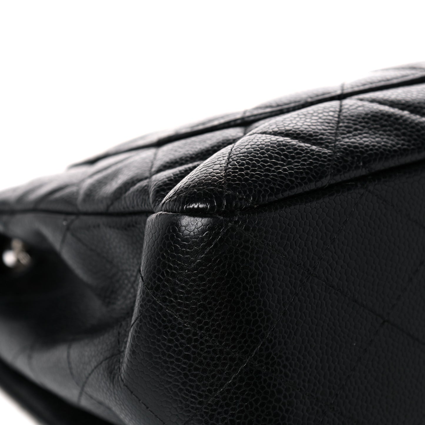 Caviar Quilted Jumbo Single Flap Black