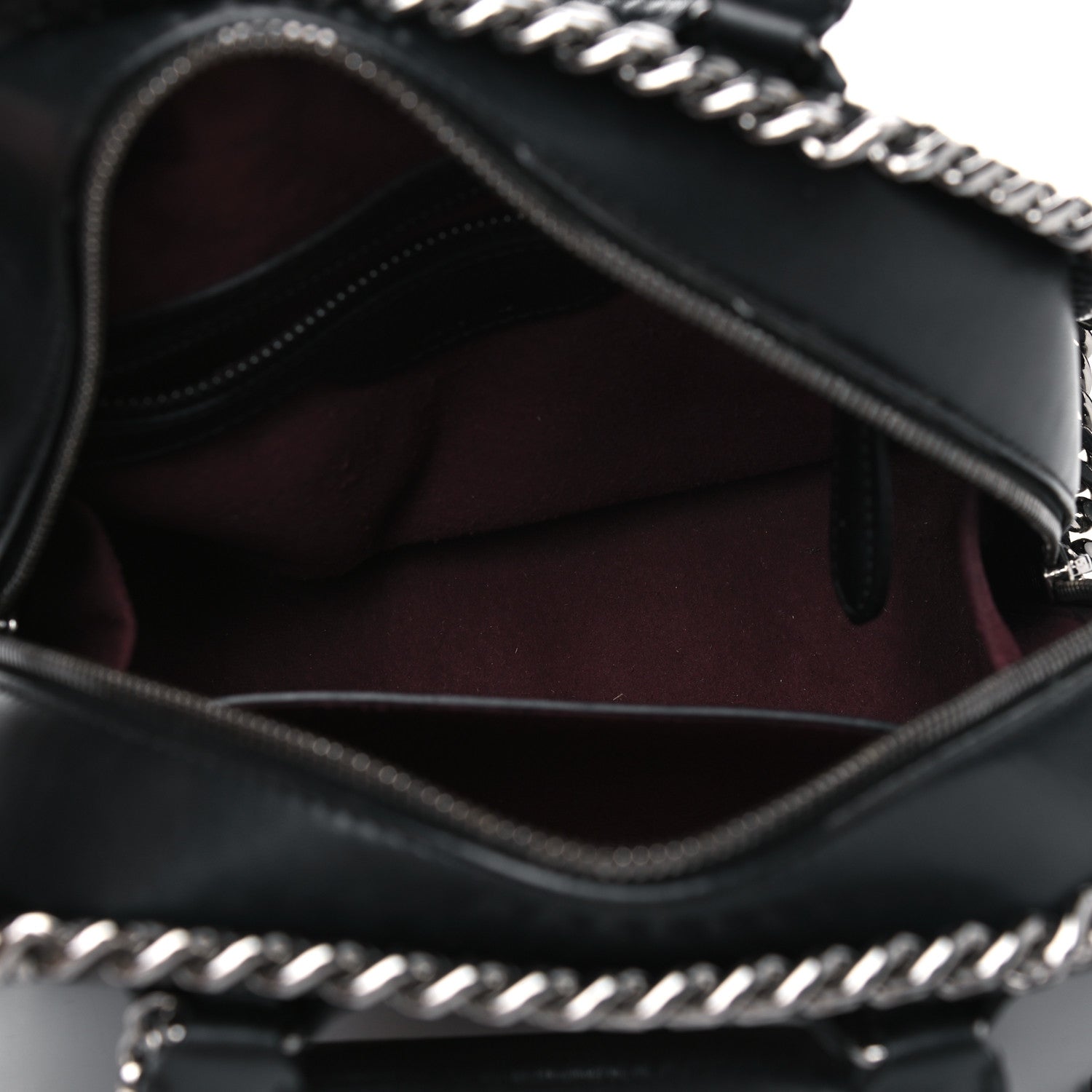 Stella McCartney Eco Alter Nappa Mini Falabella Box Bird Top Handle Bag Black 4 of 5