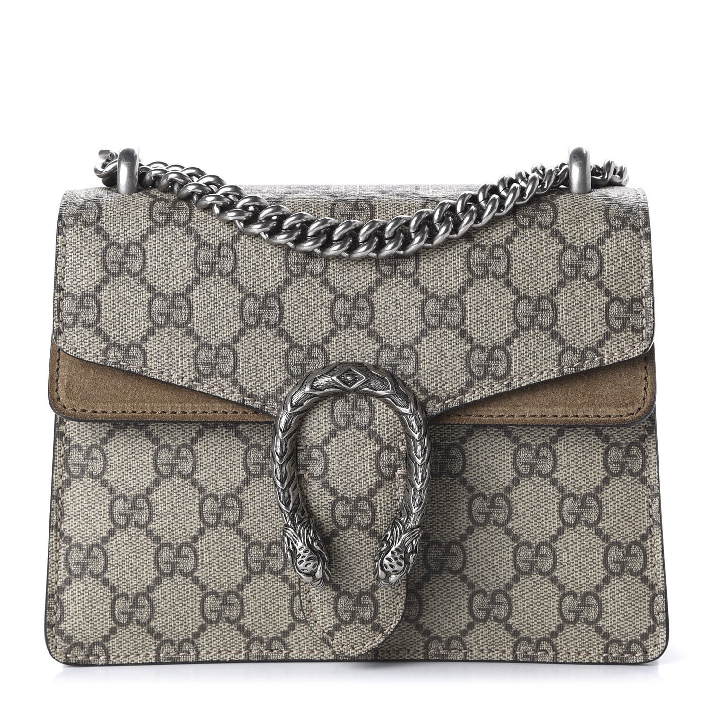 GG Supreme Monogram Mini Dionysus Shoulder Bag Taupe