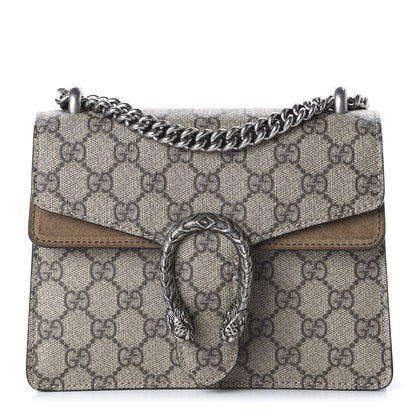 Gucci GG Supreme Monogram Mini Dionysus Shoulder Bag Taupe 1 of 10