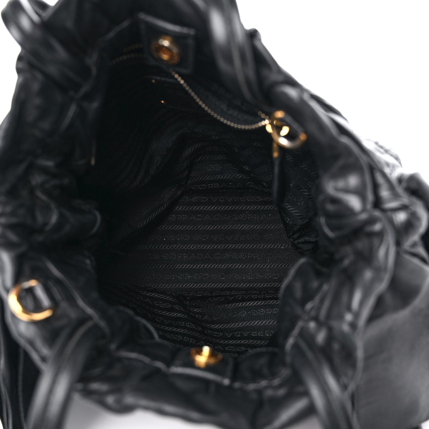 Nappa Bow Tote Black Black