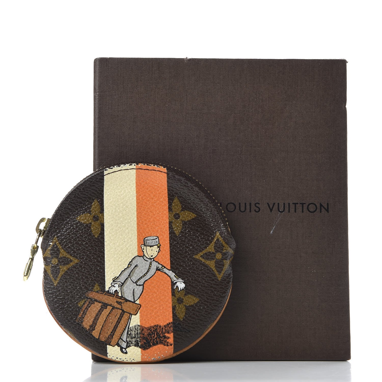 Louis Vuitton Monogram Groom Round Coin Purse 9 of 9