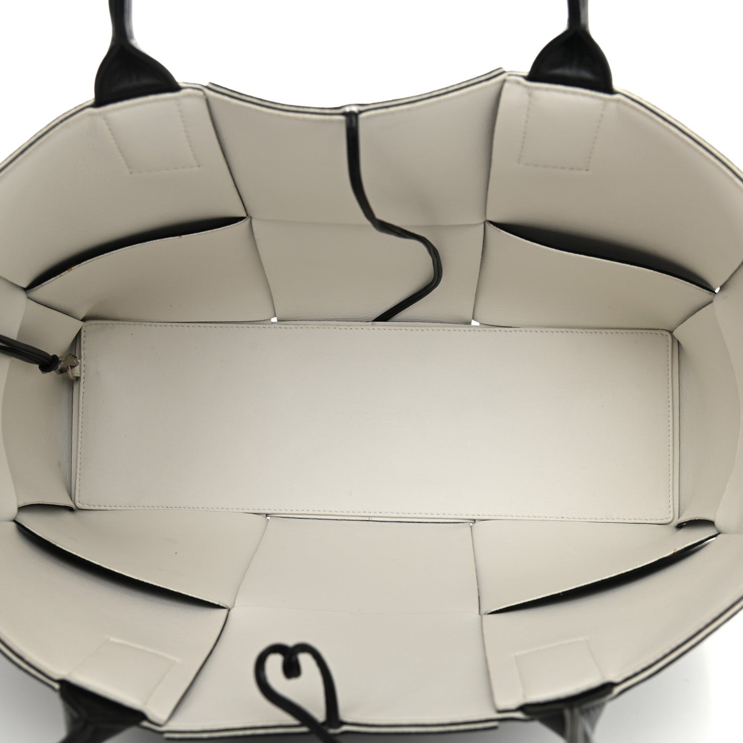 Bottega Veneta Nappa Maxi Intrecciato Arco Tote Black White 6 of 15