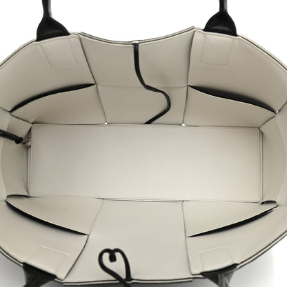 Bottega Veneta Nappa Maxi Intrecciato Arco Tote Black White 6 of 15