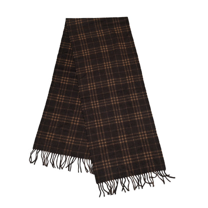 Burberry Cashmere Classic Check Fringe Scarf Caramel 2 of 4