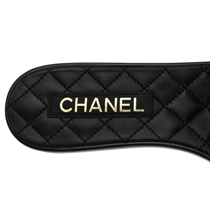 Chanel Lambskin Quilted CC Turnlock Sandals 41 Black 8 of 10