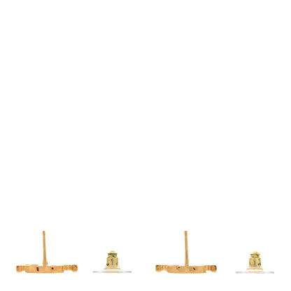 Chanel Metal CC Rue Cambon Drop Earrings Gold 3 of 4