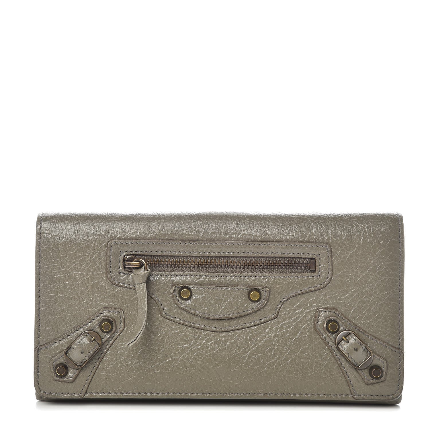 Balenciaga Agneau Classic Hardware Money Wallet Beige Liege 1 of 7