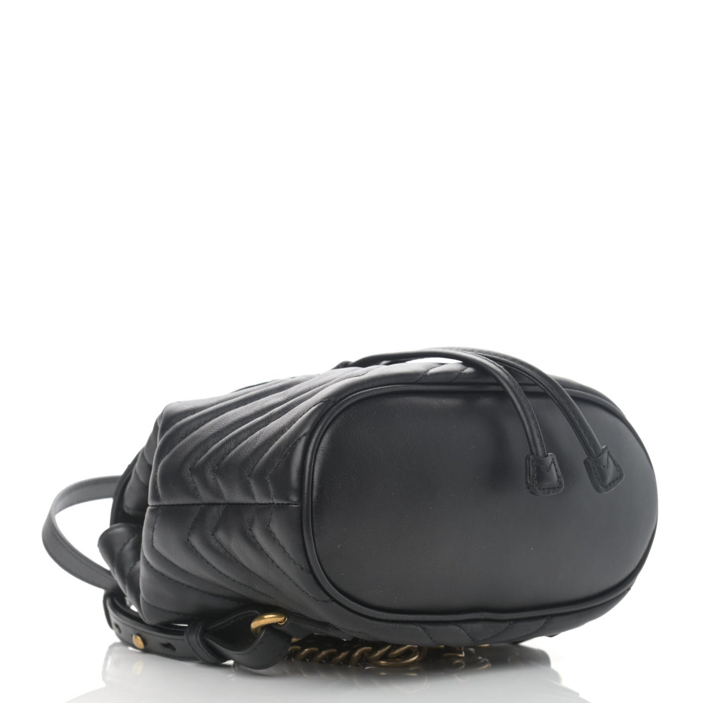 Calfskin Matelasse GG Marmont Flap Backpack Black
