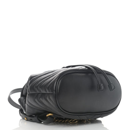 Gucci Calfskin Matelasse GG Marmont Flap Backpack Black 4 of 10