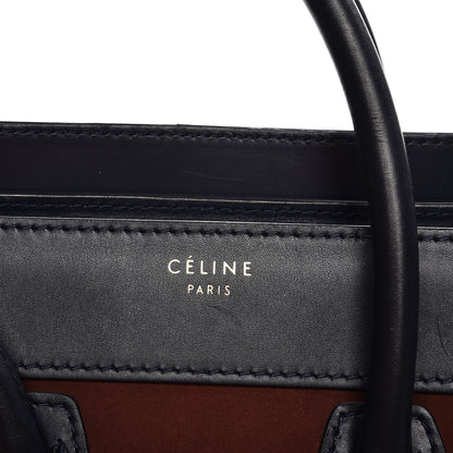 Celine Smooth Calfskin Nubuck Micro Tri-Color Luggage Marron 8 of 12