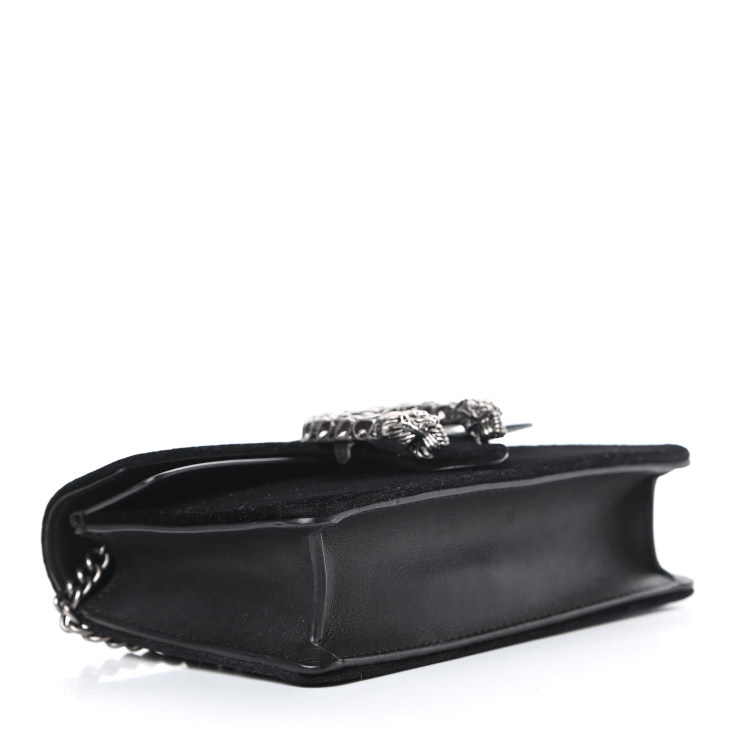 Gucci Velvet Super Mini Dionysus Shoulder Bag Black 4 of 10