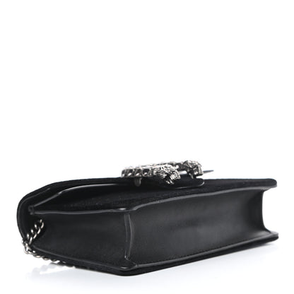 Gucci Velvet Super Mini Dionysus Shoulder Bag Black 4 of 10