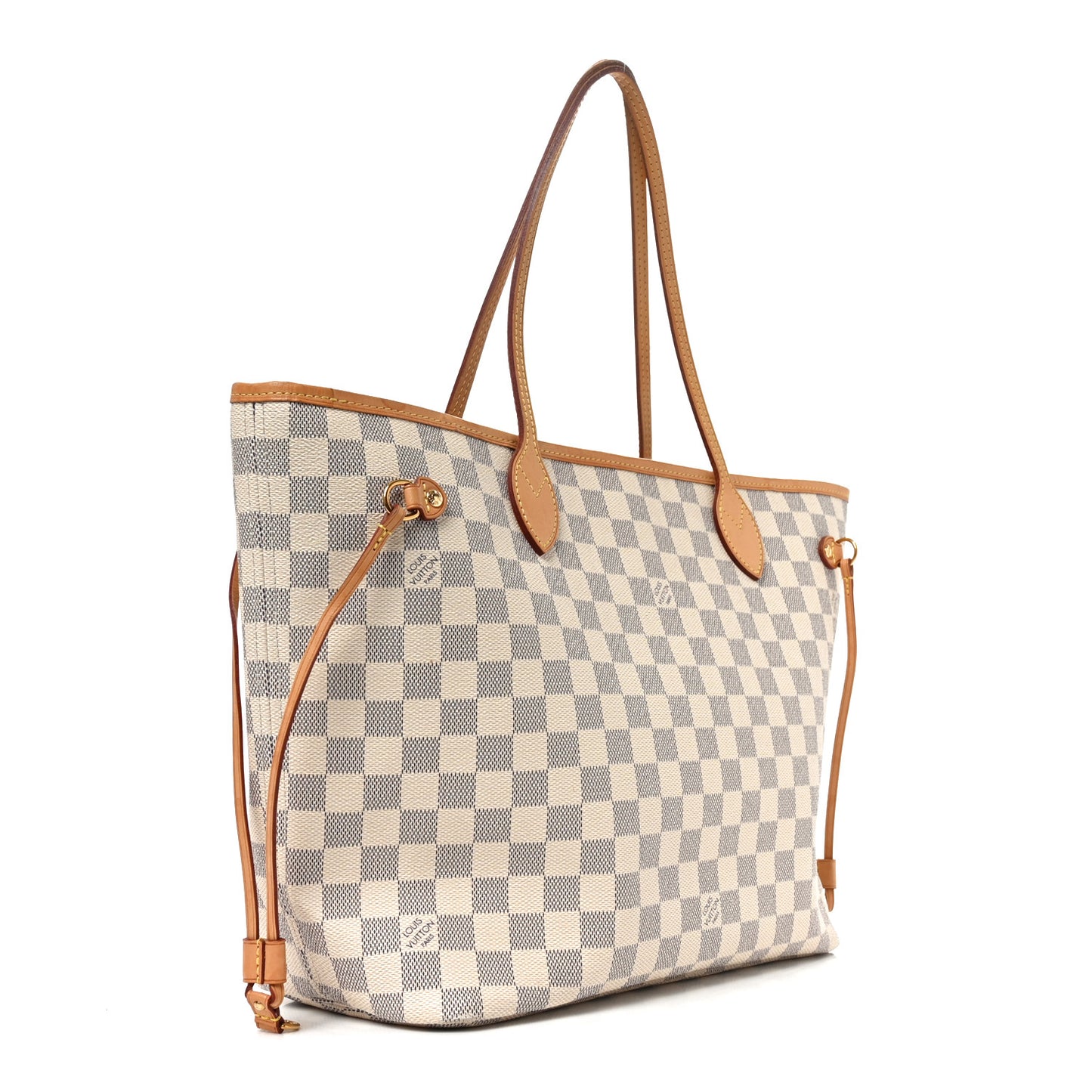 Damier Azur Neo Neverfull MM Rose Ballerine