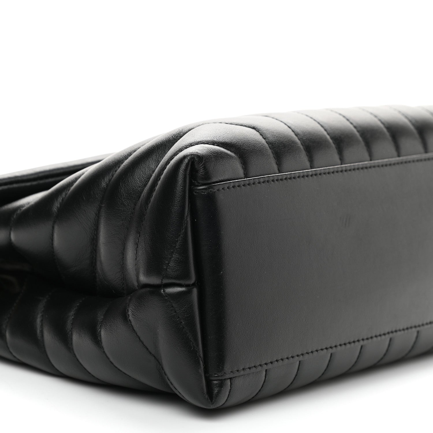 Saint Laurent Calfskin Y Quilted Monogram Medium Loulou Chain Satchel Black 8 of 9