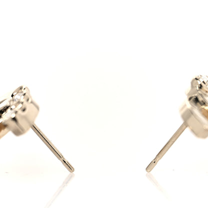 Chanel Crystal Coco CC Earrings Gold 3 of 4