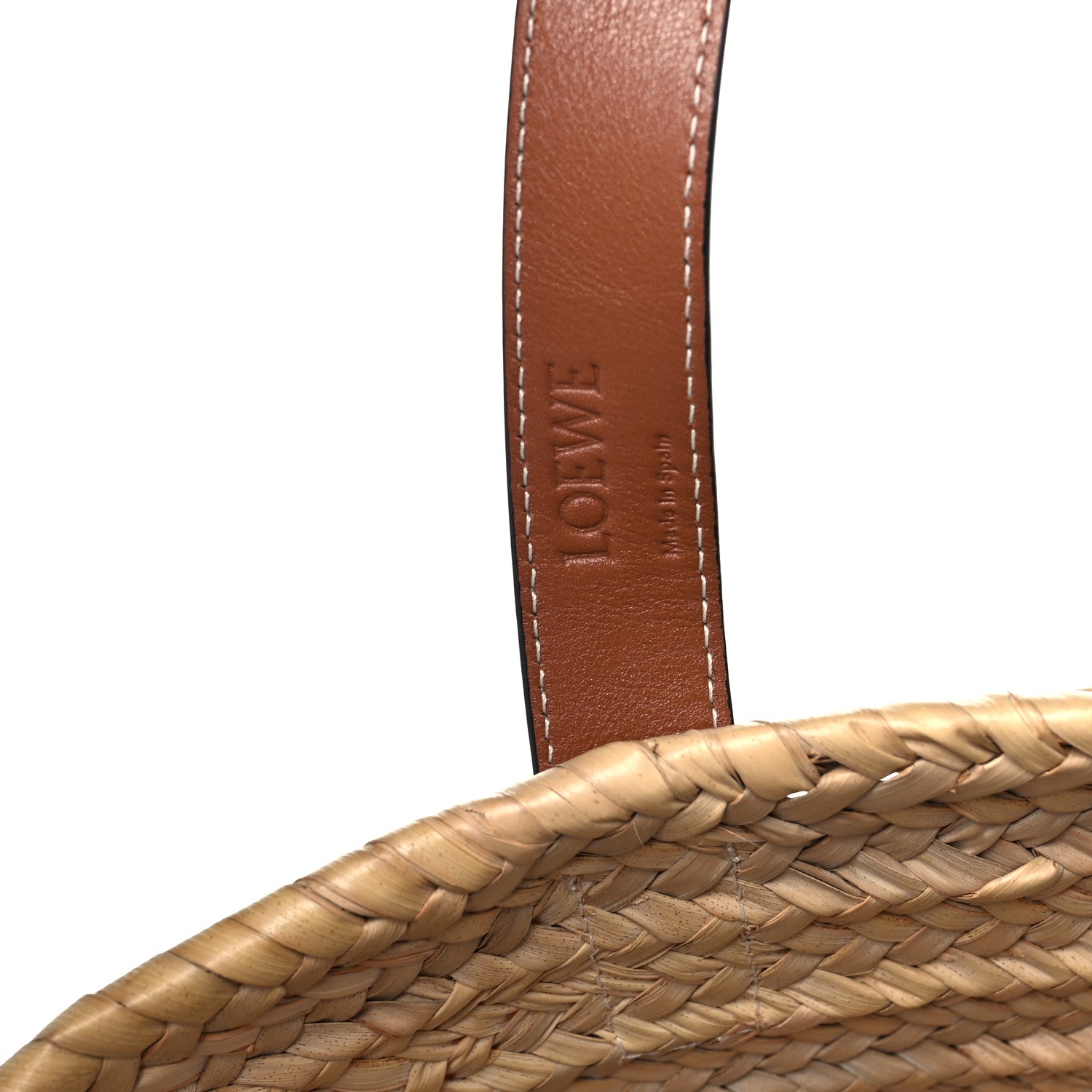 Loewe Raffia Basket Tote Bag Natural Tan 6 of 11