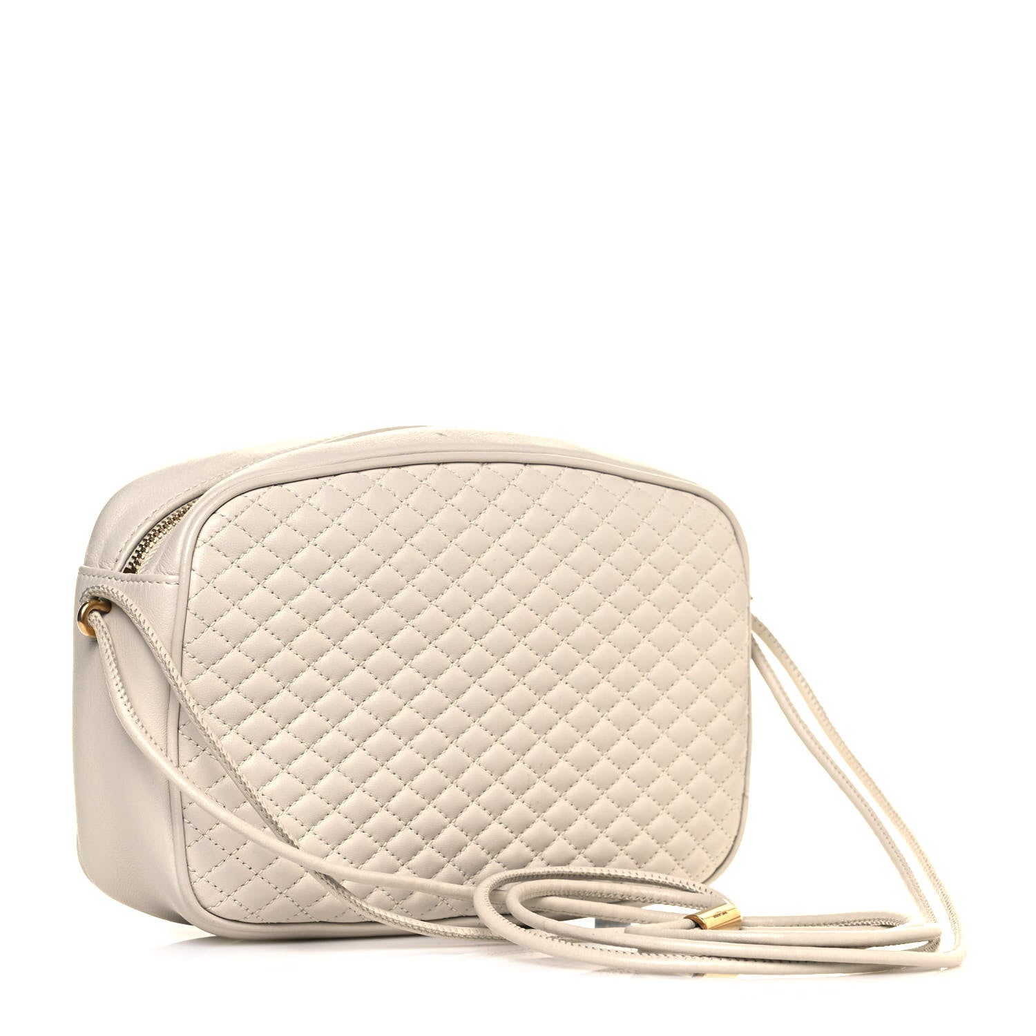 Saint Laurent Lambskin Quilted Victoire Camera Bag Blanc Vintage 4 of 15