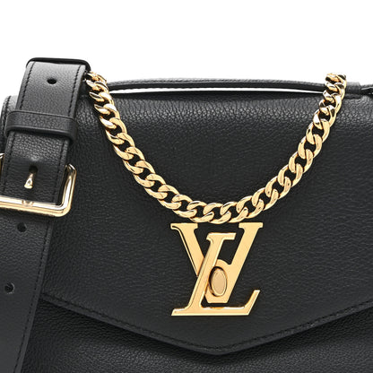 Louis Vuitton Grained Calfskin Lockme Oxford Black 7 of 10