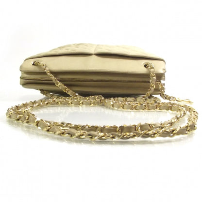 Chanel Lambskin Quilted Shoulder Bag Beige 6 of 12