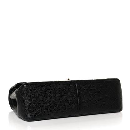 Chanel Caviar Quilted Jumbo Double Flap Black 4 of 13