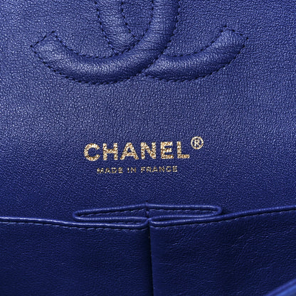 Chanel Lambskin Quilted Medium Double Flap Blue 6 of 13