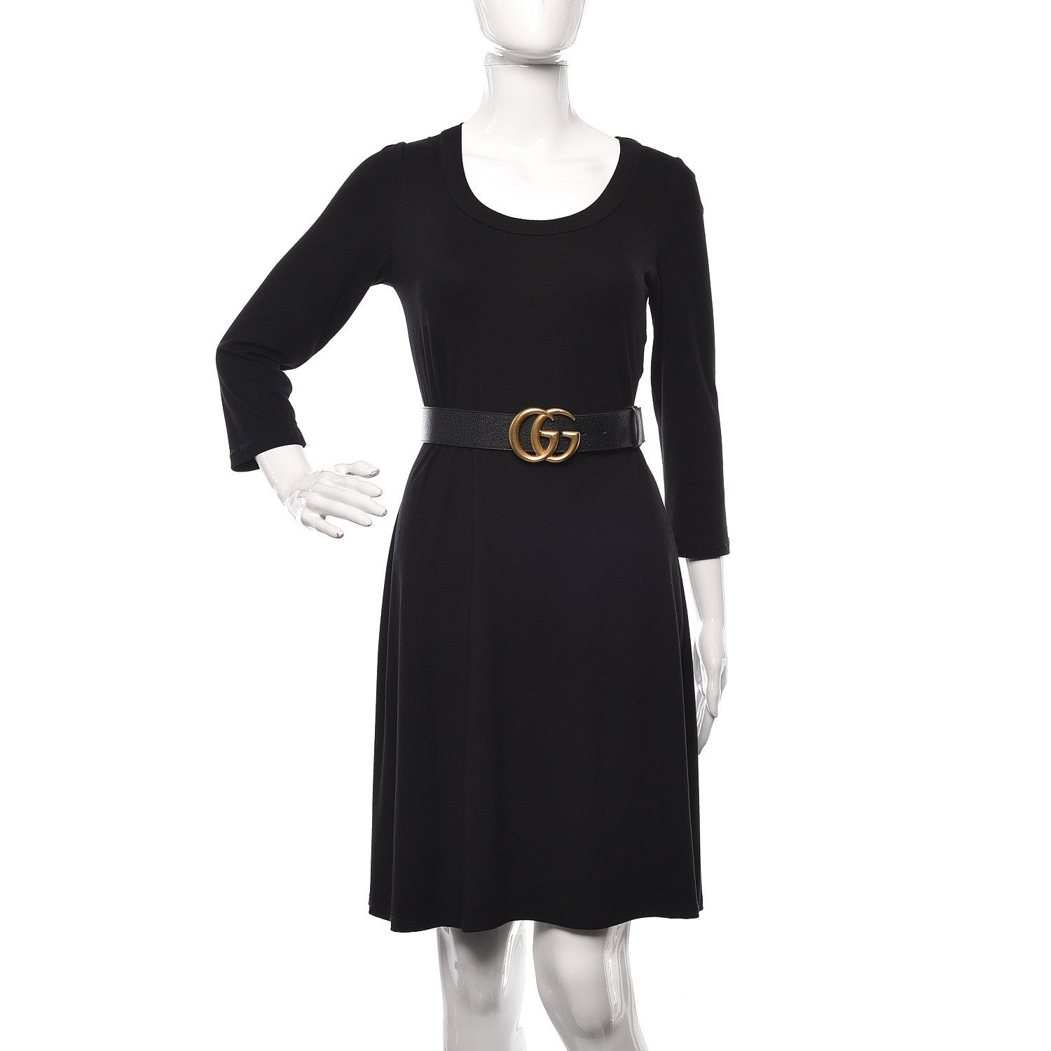 Gucci Textured Calfskin Double G 40mm Belt 75 30 Black 2 of 7