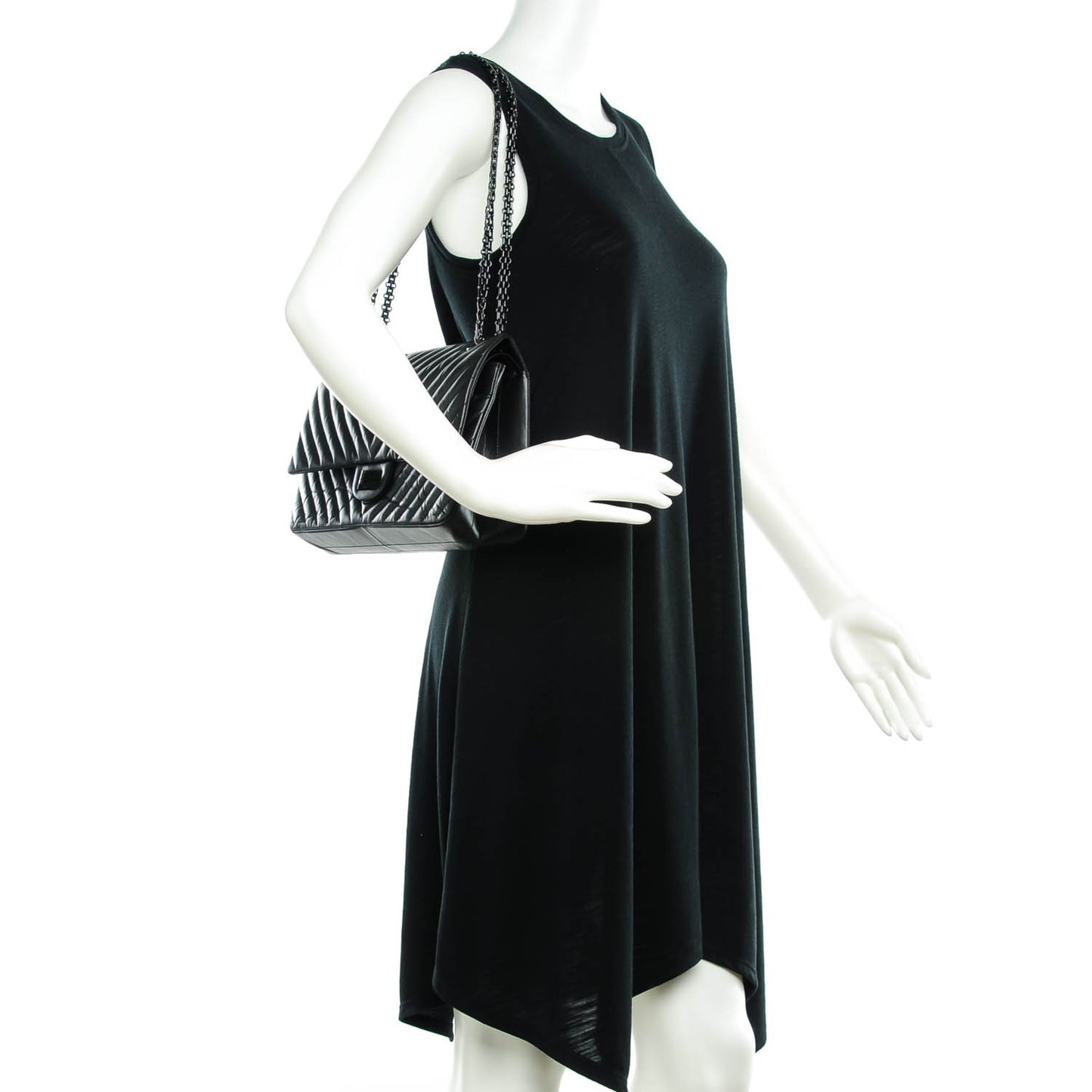 Aged Calfskin Chevron 2.55 Reissue 226 So Black