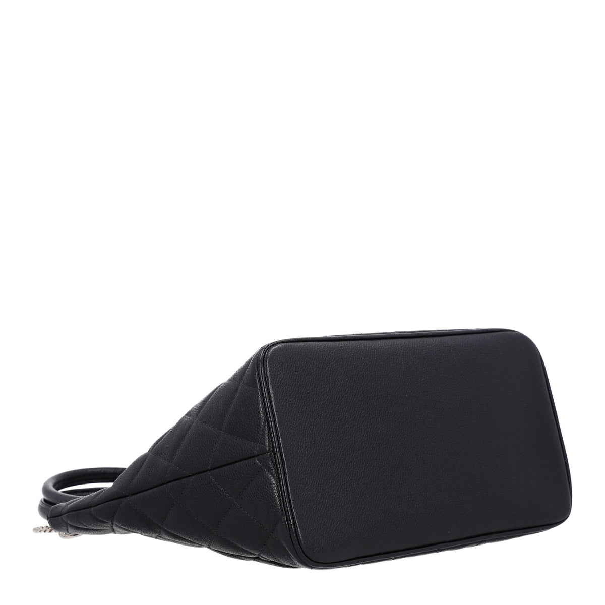 Caviar Quilted Medallion Tote Black