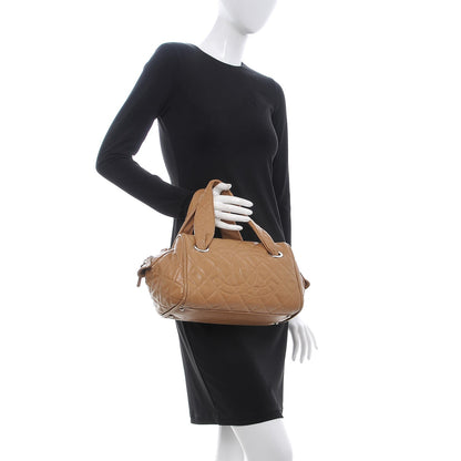Chanel Caviar Quilted CC Timeless Bowler Dark Beige 2 of 7