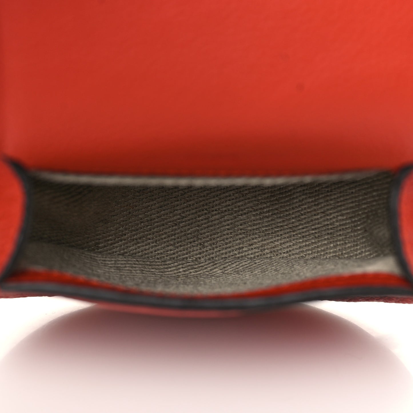 Calfskin Nano Marcie Saddle Bag Red Ochre