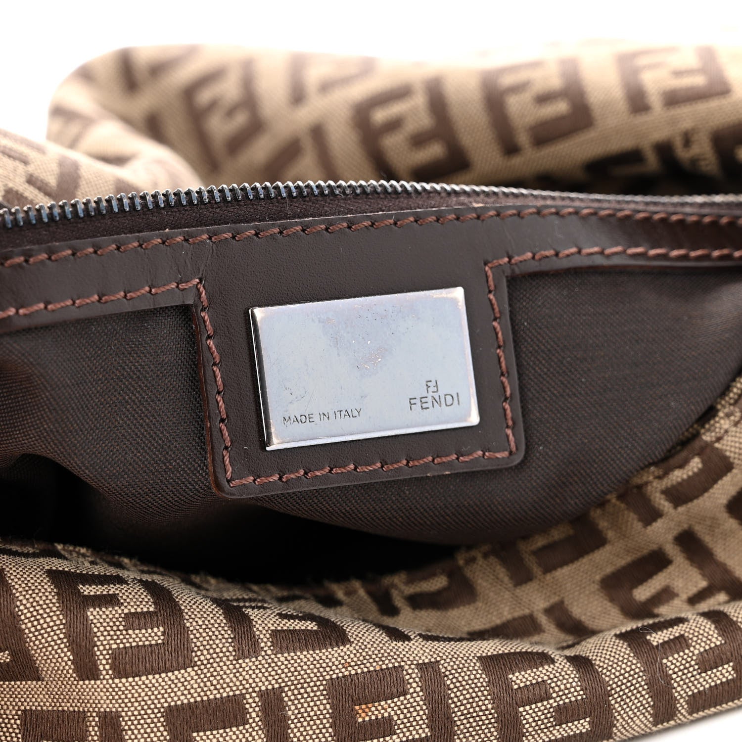 Fendi Zucchino Mama Baguette Brown 6 of 13