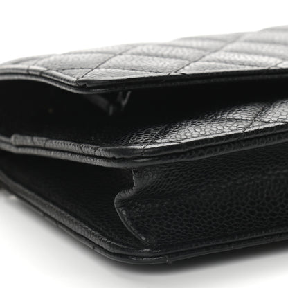 Chanel Caviar Quilted Wallet On Chain WOC Black 9 of 10