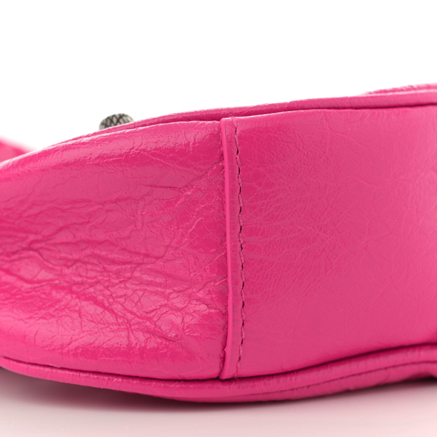 Balenciaga Agneau Arena Le Cagole Shoulder Bag XS Violet Fuxia 10 of 11