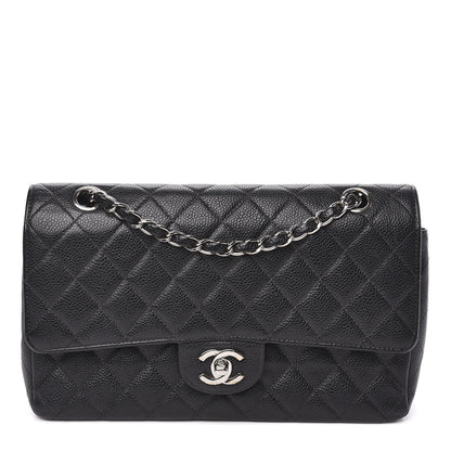 Chanel Caviar Quilted Medium Double Flap Black 1 of 11