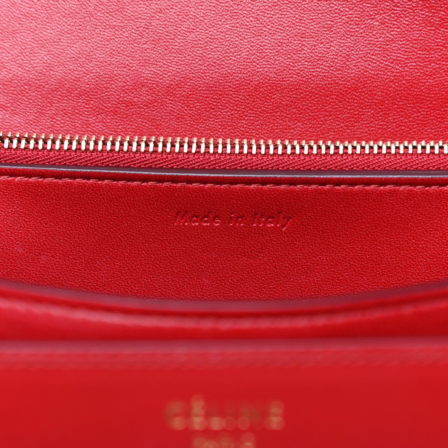 Celine Box Calfskin Medium Classic Box Flap Bag Red 7 of 11