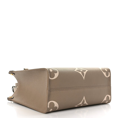Louis Vuitton Empreinte Monogram Giant Onthego PM Tourterelle Creme 4 of 9