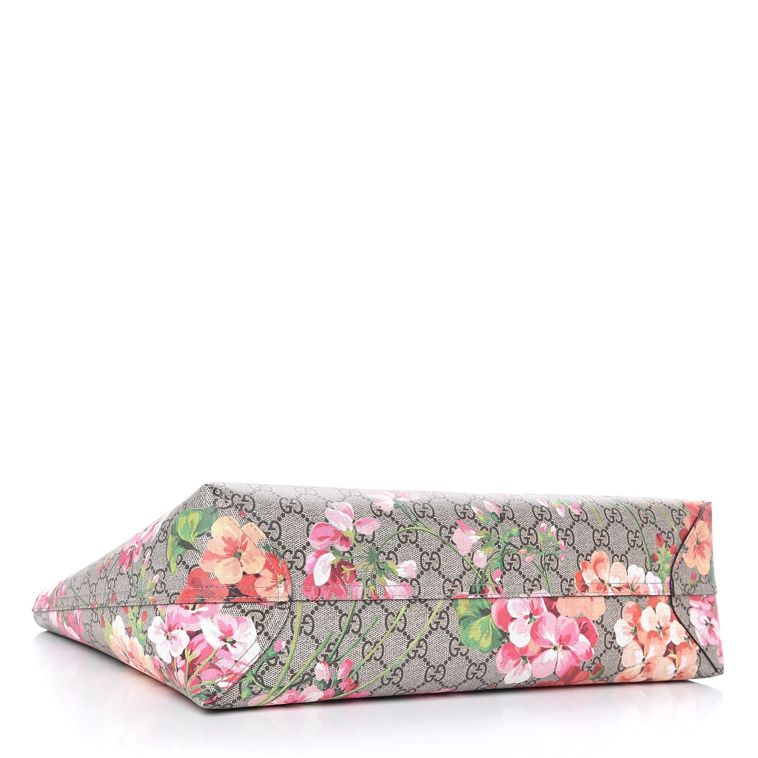 Gucci GG Supreme Monogram Blooms Medium Reversible Tote Beige Multicolor Dry Rose 5 of 14