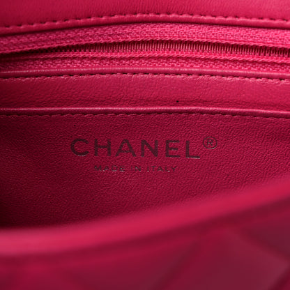 Chanel Lambskin Quilted Mini Rectangular Flap Fuchsia 6 of 11