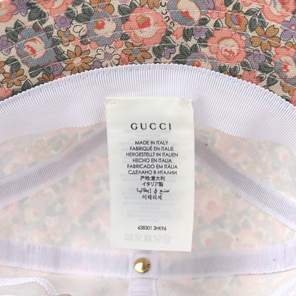 Gucci X LIBERTY OF LONDON Canvas Infinity Abbey Bucket Hat M Perfect Pink Ivory 7 of 8