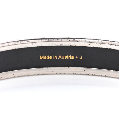 Hermes Enamel Printed Narrow Wheels Of Carriage Caleche Bracelet 70 6 of 6