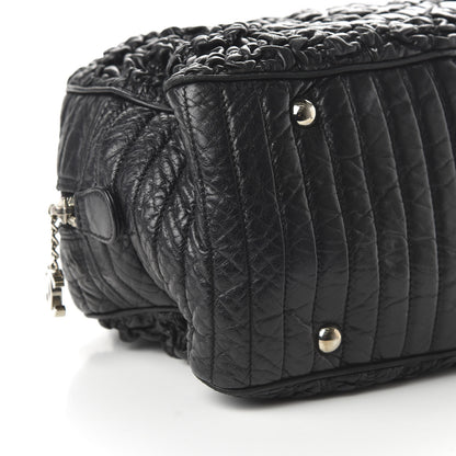 Chanel Lambskin Astrakan Bowler Black 6 of 10