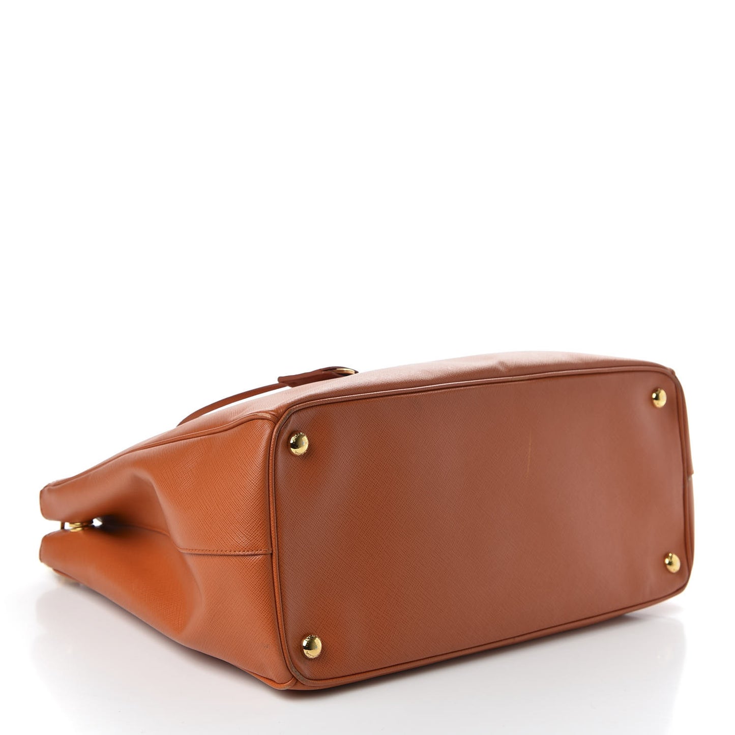 Saffiano Large Galleria Double Zip Tote Papaya
