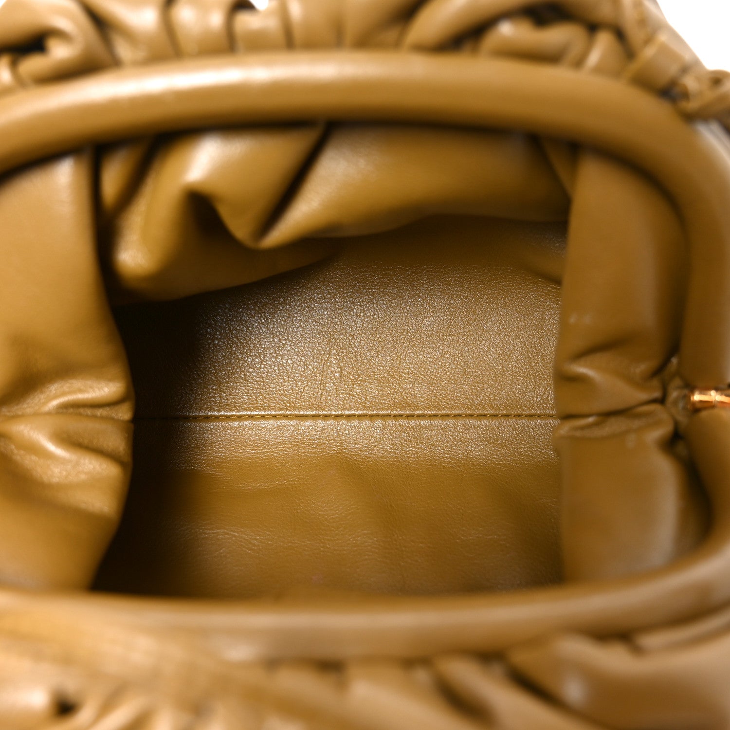 Bottega Veneta Butter Calfskin The Mini Pouch Moutarde 5 of 11