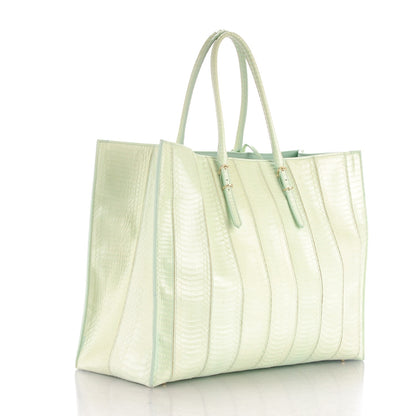 Balenciaga Python Papier A4 Tote Vert 3 of 9