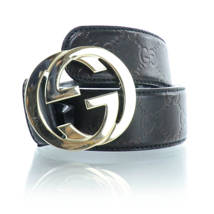 Gucci Guccissima GG Belt 85 34 Black 4 of 5
