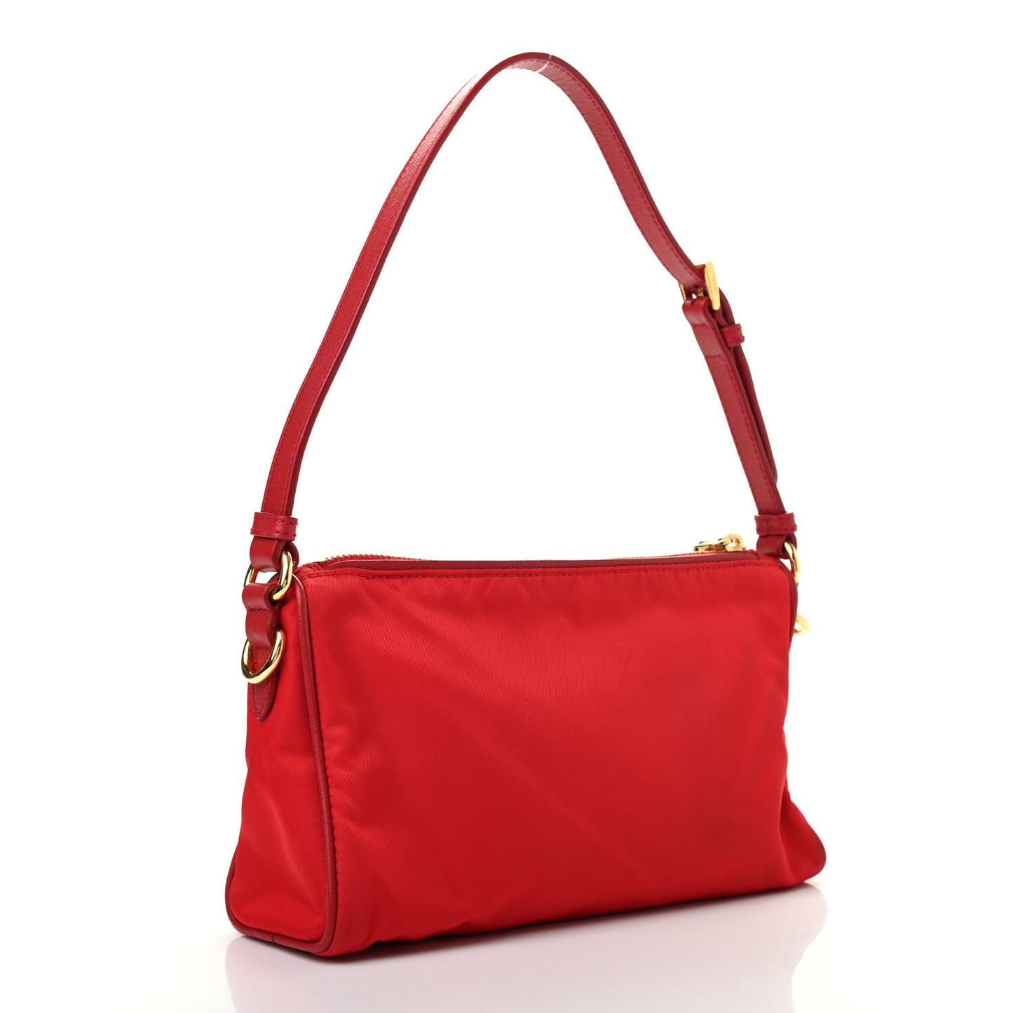 Tessuto Nylon Small Shoulder Bag Rosso